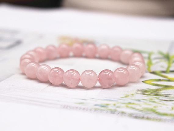 Natural Aaa Pink Morganite Beads Bracelet,pink Morganite Beaded Bracelet,jewelry Gift Bracelet,wholesale Bracelet,bulk Bracelet Supply