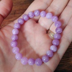 Shop Lepidolite Bracelets! Natural lepidolite bracelet – Mixed bracelet – Elastic bracelet – Fine stone bracelet – Lithotherapy Calm Serenity, anti-stress | Natural genuine Lepidolite bracelets. Buy crystal jewelry, handmade handcrafted artisan jewelry for women.  Unique handmade gift ideas. #jewelry #beadedbracelets #beadedjewelry #gift #shopping #handmadejewelry #fashion #style #product #bracelets #affiliate #ad