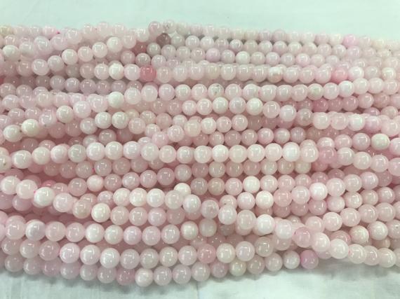 Natural Pink Calcite 6mm - 10mm Round Genuine Gemstone Beads 15 Inch Jewelry Supply Bracelet Necklace Material Support Wholesale