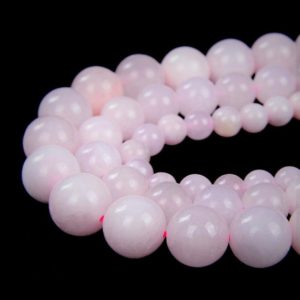 Natural Rare Pink Mangano Calcite UV Reactive Gemstone Grade AAA  Smooth 6mm 8mm 10mm Round Loose Beads (A214) | Natural genuine beads Pink Calcite beads for beading and jewelry making.  #jewelry #beads #beadedjewelry #diyjewelry #jewelrymaking #beadstore #beading #affiliate #ad