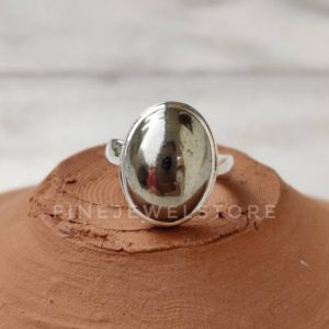 Shop Pyrite Jewelry! Natural Pyrite ring,  handmade Sterling silver ring, Oval gemstone ring, statement ring, Alternate Engagement ring, | Natural genuine Pyrite jewelry. Buy handcrafted artisan wedding jewelry.  Unique handmade bridal jewelry gift ideas. #jewelry #beadedjewelry #gift #crystaljewelry #shopping #handmadejewelry #wedding #bridal #jewelry #affiliate #ad