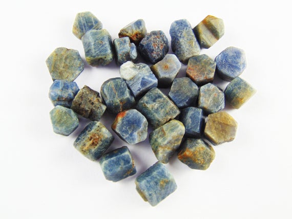 Natural Rough Blue Sapphire, Raw Loose Gemstones, September Birthstone, Blue Sapphire Gemstone, 10-13 Mm Gemstone, Finding Diy Gemstone