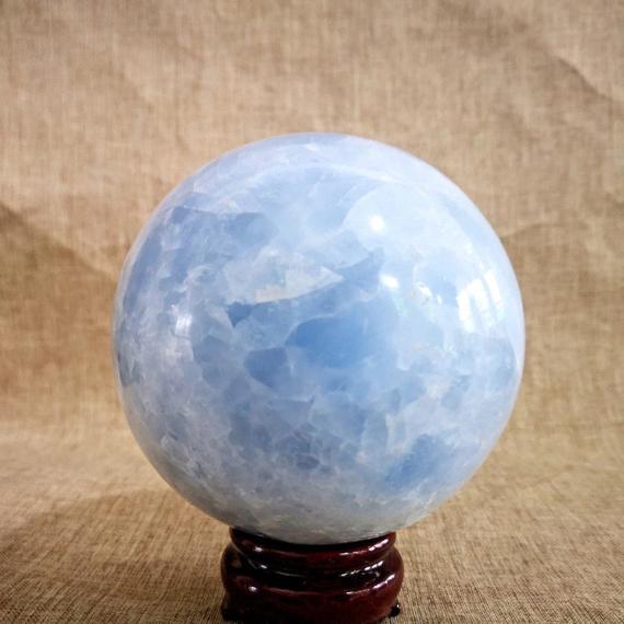 Natural Sky Blue Celestite Sphere Quartz Crystal Ball Rieki Healing For Home Decoration Gift