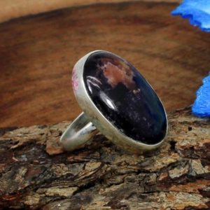 Shop Sugilite Jewelry! Natural Herkimer Ring for Women – 12 x 10 MM Herkimer Gemstone Ring -Statement Ring -925 Sterling Silver Ring -Handcrafted Ring-Gift for Her | Natural genuine Sugilite jewelry. Buy crystal jewelry, handmade handcrafted artisan jewelry for women.  Unique handmade gift ideas. #jewelry #beadedjewelry #beadedjewelry #gift #shopping #handmadejewelry #fashion #style #product #jewelry #affiliate #ad