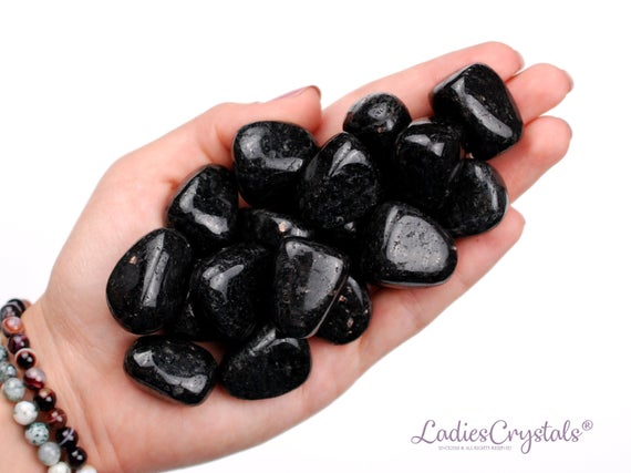 Nuummite Tumbled Stone, Sorcerer’s Stone, Shadow Work Ritual Gem
