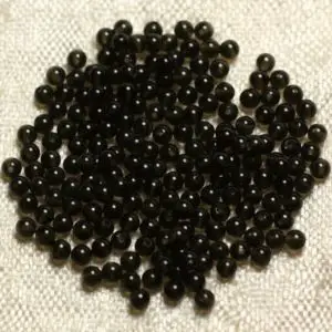 Shop Obsidian Bead Shapes! Fil 39cm 180pc env – Perles de Pierre – Obsidienne noire fumée Boules 2mm | Natural genuine other-shape Obsidian beads for beading and jewelry making.  #jewelry #beads #beadedjewelry #diyjewelry #jewelrymaking #beadstore #beading #affiliate #ad