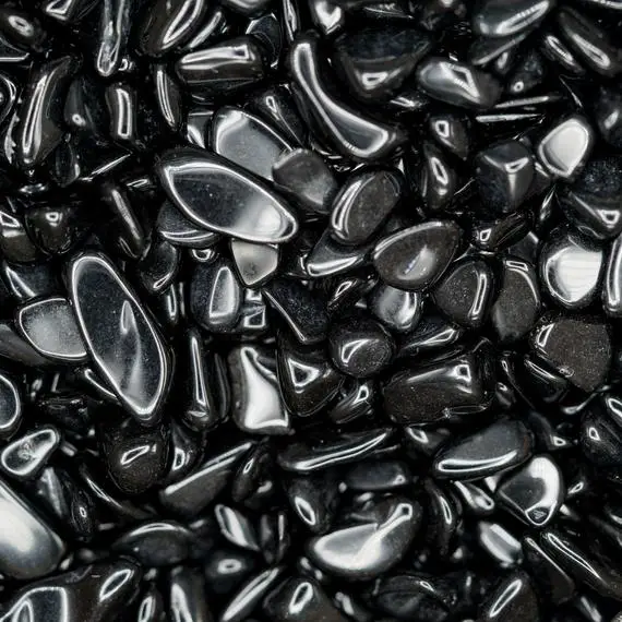 Obsidian Tumbled Crystal Chips, Choose Amount