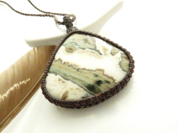 Ocean Jasper Necklace  / Ocean Necklace / Green / Orbs / Gemstone Necklace / Healing Jewelry / Rare Earth Jewelry / Unique Gift / February