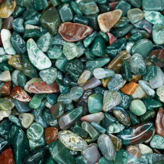 Ocean Jasper Tumbled Crystal Chips, Choose Amount