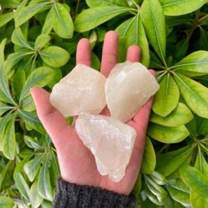 One White Onyx Chunk, White Onyx Piece, White Onyx, Pocket Stone, Rough White Onyx | Natural genuine stones & crystals in various shapes & sizes. Buy raw cut, tumbled, or polished gemstones for making jewelry or crystal healing energy vibration raising reiki stones. #crystals #gemstones #crystalhealing #crystalsandgemstones #energyhealing #affiliate #ad