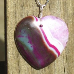 Shop Onyx Necklaces! Banded Onyx Druzy Heart Healing Stone Necklace! | Natural genuine Onyx necklaces. Buy crystal jewelry, handmade handcrafted artisan jewelry for women.  Unique handmade gift ideas. #jewelry #beadednecklaces #beadedjewelry #gift #shopping #handmadejewelry #fashion #style #product #necklaces #affiliate #ad