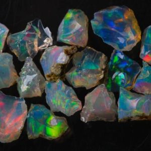 Mexican Opal Rough Opal Chips Raw Opal Crystals PMOpal003 Raw Mexican Opal Parcel October Birthstone Rough Gemstones Bulk