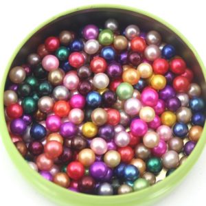 Shop Pearl Round Beads! 6-8mm Mixed Color Freshwater Pearl Beads, No Hole Round Pearls, Loose Freshawater Pearl Beads For DIY Craft Jewelry Making Supplies—WH004 | Natural genuine round Pearl beads for beading and jewelry making.  #jewelry #beads #beadedjewelry #diyjewelry #jewelrymaking #beadstore #beading #affiliate #ad