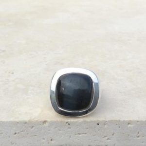 Shop Pietersite Rings! Men’s Pietersite Silver Ring, Silver Ring with Stone, Large Gemstone Silver Jewellery, Gift Idea for Husband | Natural genuine Pietersite rings, simple unique handcrafted gemstone rings. #rings #jewelry #shopping #gift #handmade #fashion #style #affiliate #ad