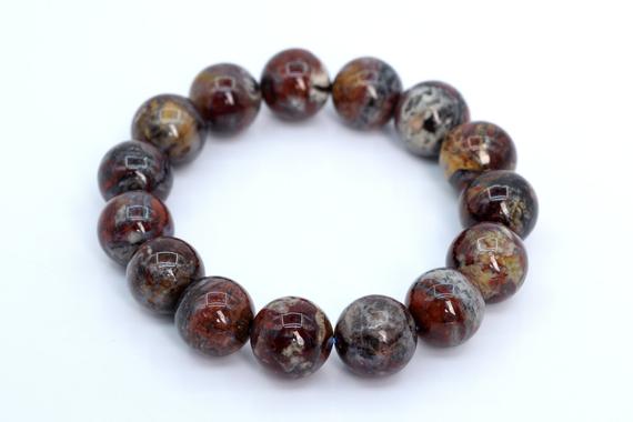 15 Pcs - 14mm Pietersite Beads Grade Aaa Genuine Natural Round Gemstone Loose Beads (105739)