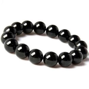Psychic Protection Energy Bracelet Black Tourmaline Bracelet Negative Energy Protection,Schorl Bracelet,Crystal Energy Bead Bracelet | Natural genuine Array bracelets. Buy crystal jewelry, handmade handcrafted artisan jewelry for women.  Unique handmade gift ideas. #jewelry #beadedbracelets #beadedjewelry #gift #shopping #handmadejewelry #fashion #style #product #bracelets #affiliate #ad