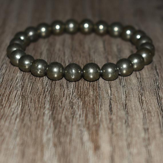 Pyrite Bracelet, Healing Bracelet, Protection Bracelet, Chakra Bracelet, Mens Bracelet, Bracelets For Women, Anxiety Relief Anxiety