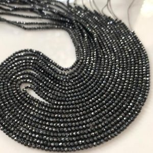 Shop Pyrite Rondelle Beads! 1/2 strand of black pyrite roundels | Natural genuine rondelle Pyrite beads for beading and jewelry making.  #jewelry #beads #beadedjewelry #diyjewelry #jewelrymaking #beadstore #beading #affiliate #ad