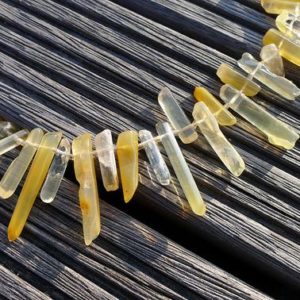 Yellow Hematoid Quartz unshaped beads (ETB00711) | Natural genuine beads Gemstone beads for beading and jewelry making.  #jewelry #beads #beadedjewelry #diyjewelry #jewelrymaking #beadstore #beading #affiliate #ad