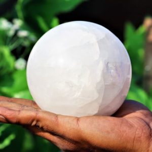 Shop Quartz Shapes! Amazing Large 105MM Natural White Snow Quartz Stone Aura Healing Metaphysical Power Sphere Ball | Natural genuine stones & crystals in various shapes & sizes. Buy raw cut, tumbled, or polished gemstones for making jewelry or crystal healing energy vibration raising reiki stones. #crystals #gemstones #crystalhealing #crystalsandgemstones #energyhealing #affiliate #ad