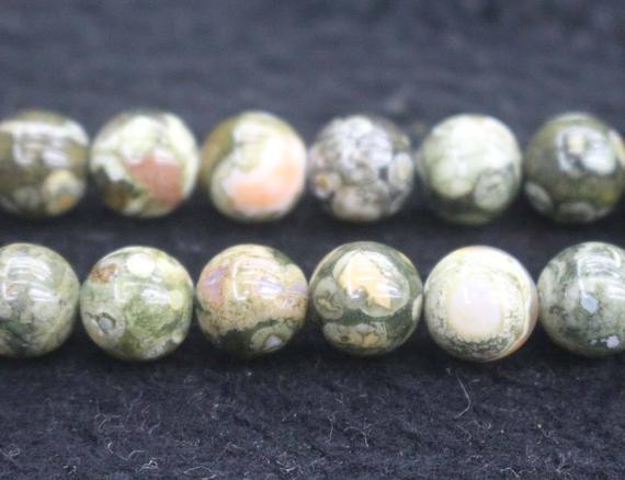 Natural Birdseye Rhyolite Smooth Round Beads,4mm 6mm 8mm 10mm 12mm Birdseye Rhyolite Beads Wholesale Supply,one Strand 15"