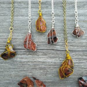 Shop Mahogany Obsidian Necklaces! raw mahogany obsidian necklace. | Natural genuine Mahogany Obsidian necklaces. Buy crystal jewelry, handmade handcrafted artisan jewelry for women.  Unique handmade gift ideas. #jewelry #beadednecklaces #beadedjewelry #gift #shopping #handmadejewelry #fashion #style #product #necklaces #affiliate #ad
