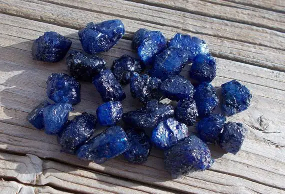 Raw Sapphire,rough Sapphire,september Birthstone,blue Sapphire,raw Crystals,gems Rocks Stones,wicca Wiccan,pagan Shaman,raw Gems,loose Gems