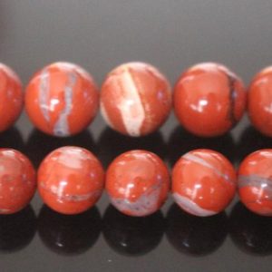 Shop Red Jasper Round Beads! Natural Red Jasper Smooth And Round Beads,4mm 6mm 8mm 10mm 12mm Red Jasper Beads Wholesale Supply,one strand 15" | Natural genuine round Red Jasper beads for beading and jewelry making.  #jewelry #beads #beadedjewelry #diyjewelry #jewelrymaking #beadstore #beading #affiliate #ad