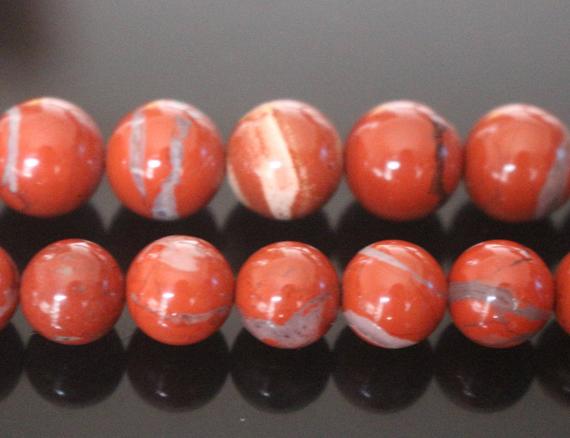 Natural Red Jasper Smooth And Round Beads,4mm 6mm 8mm 10mm 12mm Red Jasper Beads Wholesale Supply,one Strand 15"