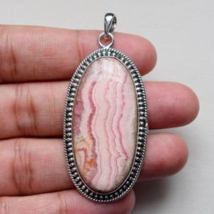 Shop Rhodochrosite Pendants! FREE CHAIN – Rhodochrosite pendant, silver pendant, gemstone pendant, jewelry pendants, sterling 925 silver #P39 | Natural genuine Rhodochrosite pendants. Buy crystal jewelry, handmade handcrafted artisan jewelry for women.  Unique handmade gift ideas. #jewelry #beadedpendants #beadedjewelry #gift #shopping #handmadejewelry #fashion #style #product #pendants #affiliate #ad