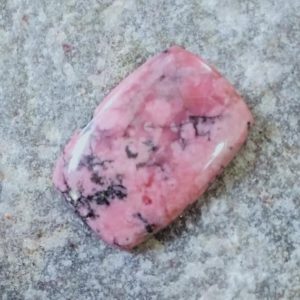 Shop Rhodonite Cabochons! Natural Rhodonite 21x38x5 octagon shape cabochon Gemstone | Natural genuine stones & crystals in various shapes & sizes. Buy raw cut, tumbled, or polished gemstones for making jewelry or crystal healing energy vibration raising reiki stones. #crystals #gemstones #crystalhealing #crystalsandgemstones #energyhealing #affiliate #ad