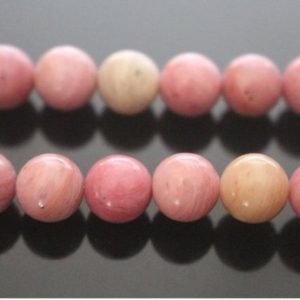 Natural Pink Rhodonite Gemstone Smooth Round Beads,4mm 6mm 8mm 10mm Pink Rhodonite Beads Wholesale Supply,one strand 15" | Natural genuine beads Gemstone beads for beading and jewelry making.  #jewelry #beads #beadedjewelry #diyjewelry #jewelrymaking #beadstore #beading #affiliate #ad