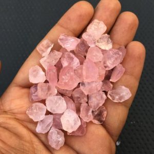 Shop Rose Quartz Stones & Crystals! 25 Pieces Untreated Rough,Size 10-12 MM Natural Rose Quartz Gemstone Rough,Loose Rose quartz Rough,Meditation Crystal  Rough Natural Stone | Natural genuine stones & crystals in various shapes & sizes. Buy raw cut, tumbled, or polished gemstones for making jewelry or crystal healing energy vibration raising reiki stones. #crystals #gemstones #crystalhealing #crystalsandgemstones #energyhealing #affiliate #ad