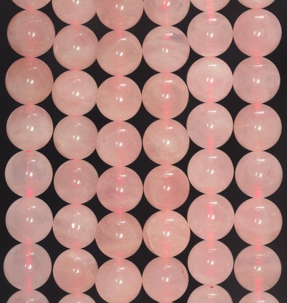 9mm Madagascar Rose Quartz Gemstone Grade Aa Pink Round Loose Beads 7.5 Inch Half Strand (90183658-373)