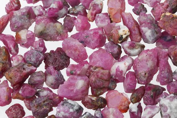 Raw Ruby Pieces, Rough Ruby, Genuine Uncut Ruby Crystal, July Birthstone, Healing Crystal, Jegdalek Ruby,  Bulk Raw Gemstone, Er003