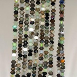 Shop Ruby Zoisite Beads! 4x3mm Light Ruby Zoisite Gemstone Grade B Faceted Rondelle Loose Beads 7.5 inch Half Strand (90192086-342) | Natural genuine beads Ruby Zoisite beads for beading and jewelry making.  #jewelry #beads #beadedjewelry #diyjewelry #jewelrymaking #beadstore #beading #affiliate #ad