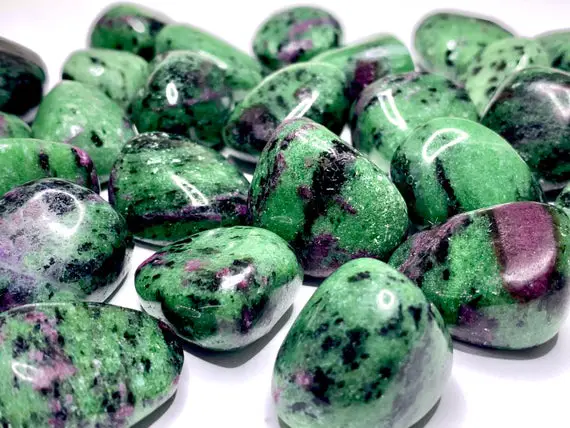 Ruby Zoisite Tumbled Stones