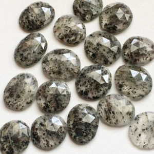 Shop Rutilated Quartz Cabochons! 17-18mm Black Rutilated Quartz Cabochon, 5 Pieces Black Rutile Rose Cut Flat Back Cabochons, Rutile Faceted Gemstones For Jewelry – KS5112 | Natural genuine stones & crystals in various shapes & sizes. Buy raw cut, tumbled, or polished gemstones for making jewelry or crystal healing energy vibration raising reiki stones. #crystals #gemstones #crystalhealing #crystalsandgemstones #energyhealing #affiliate #ad