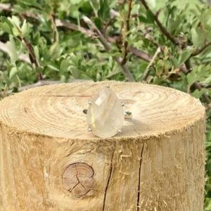 Shop Rutilated Quartz Rings! Womens Stone Silver Ring, Golden Rutile Quartz Teardrop Silver Ring, Large Gemstone Silver Statement Ring | Natural genuine Rutilated Quartz rings, simple unique handcrafted gemstone rings. #rings #jewelry #shopping #gift #handmade #fashion #style #affiliate #ad