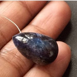 13.5x19mm Blue Sapphire Plain Tear Drop Beads, Smooth Sapphire Drops, 1Pc Sapphire For Jewelry, Original Sapphire Tear Drop – PC17 | Natural genuine other-shape Gemstone beads for beading and jewelry making.  #jewelry #beads #beadedjewelry #diyjewelry #jewelrymaking #beadstore #beading #affiliate #ad
