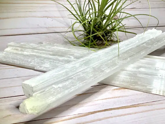 15" Selenite Crystal Wand, Selenite Sticks