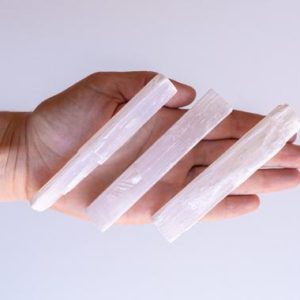 Shop Raw & Rough Selenite Stones! Selenite raw wand – natural white crystal small to medium rough cleansing wands – perfect to cleanse your aura or home | Natural genuine stones & crystals in various shapes & sizes. Buy raw cut, tumbled, or polished gemstones for making jewelry or crystal healing energy vibration raising reiki stones. #crystals #gemstones #crystalhealing #crystalsandgemstones #energyhealing #affiliate #ad