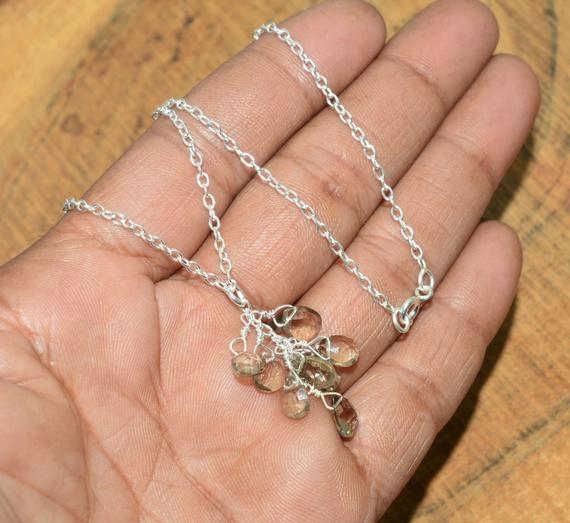 Smoky Quartz 925 Sterling Silver Gemstone Jewelry Necklace