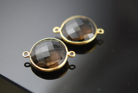 1 Smokey Quartz Coin Connector 10.00 On Sale 9.00