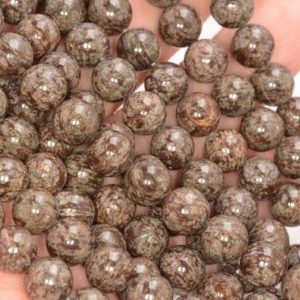 Shop Snowflake Obsidian Beads! Genuine Natural Brown Snowflake Obsidian Gemstone Grade Aa Round 4mm 6mm 8mm 10mm Loose Beads 15 inch Full Strand BULK LOT 1,2,6,12 and 50 | Natural genuine beads Snowflake Obsidian beads for beading and jewelry making.  #jewelry #beads #beadedjewelry #diyjewelry #jewelrymaking #beadstore #beading #affiliate #ad