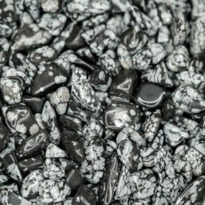 Snowflake Obsidian Tumbled Crystal Chips, Choose Amount | Natural genuine stones & crystals in various shapes & sizes. Buy raw cut, tumbled, or polished gemstones for making jewelry or crystal healing energy vibration raising reiki stones. #crystals #gemstones #crystalhealing #crystalsandgemstones #energyhealing #affiliate #ad