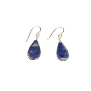 Shop Sodalite Earrings! Sodalite Earrings | Navy Blue and Silver Sodalite Jewelry | Denim Blue Earrings | Birthday Gift for Aunt | Dainty Teardrop Earrings | Natural genuine Sodalite earrings. Buy crystal jewelry, handmade handcrafted artisan jewelry for women.  Unique handmade gift ideas. #jewelry #beadedearrings #beadedjewelry #gift #shopping #handmadejewelry #fashion #style #product #earrings #affiliate #ad