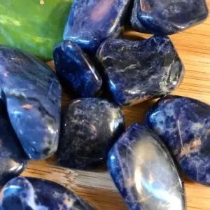 Shop Tumbled Sodalite Crystals & Pocket Stones! Tumbled Sodalite Stones Set with Gift Bag and Note | Natural genuine stones & crystals in various shapes & sizes. Buy raw cut, tumbled, or polished gemstones for making jewelry or crystal healing energy vibration raising reiki stones. #crystals #gemstones #crystalhealing #crystalsandgemstones #energyhealing #affiliate #ad