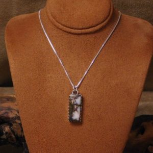 Sterling Silver and Wild Horse Magnesite Necklace | Natural genuine Array necklaces. Buy crystal jewelry, handmade handcrafted artisan jewelry for women.  Unique handmade gift ideas. #jewelry #beadednecklaces #beadedjewelry #gift #shopping #handmadejewelry #fashion #style #product #necklaces #affiliate #ad