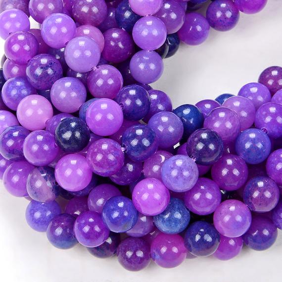 6mm Purple Pink Sugilite Gemstone Grade Aaa Round Beads 15 Inch Full Strand (80008141-d21)